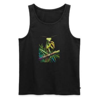 Praying mantises Praying mantis - Men's Premium Organic Tank Top - black - Front - Michal (187cm)