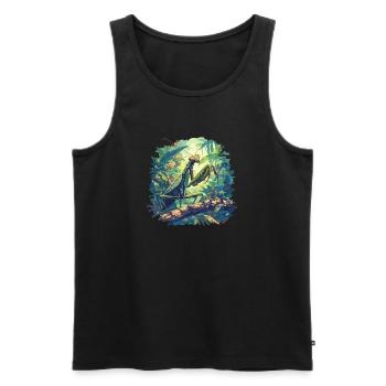 Praying mantises Praying mantis - Men's Premium Organic Tank Top - black - Front - Michal (187cm)