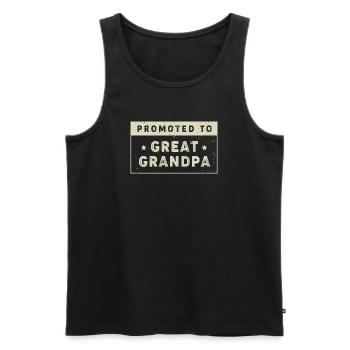 Grandpa Grandpa Grandchild Grandpa - Men's Premium Organic Tank Top - black - Front - Michal (187cm)