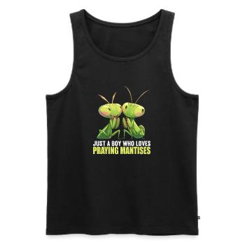 Praying mantises Praying mantis - Men's Premium Organic Tank Top - black - Front - AI Model Male 178 light (178cm)