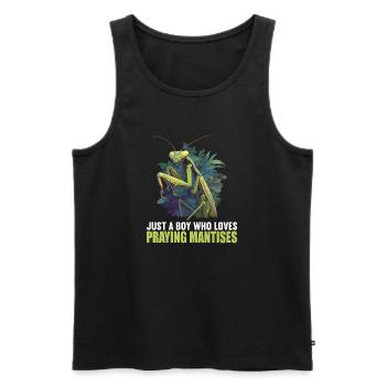 Praying mantises Praying mantis - Men's Premium Organic Tank Top - black - Front - Michal (187cm)