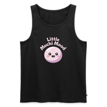 Little Mochi Mood - Männer Premium Bio Tank Top - Schwarz - Vorne - AI Model Male 178 light (178cm)
