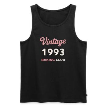 Vintage 1993 – Baking Club Retro Birth Year - Men's Premium Organic Tank Top - black - Front - AI Model Male 178 light (178cm)