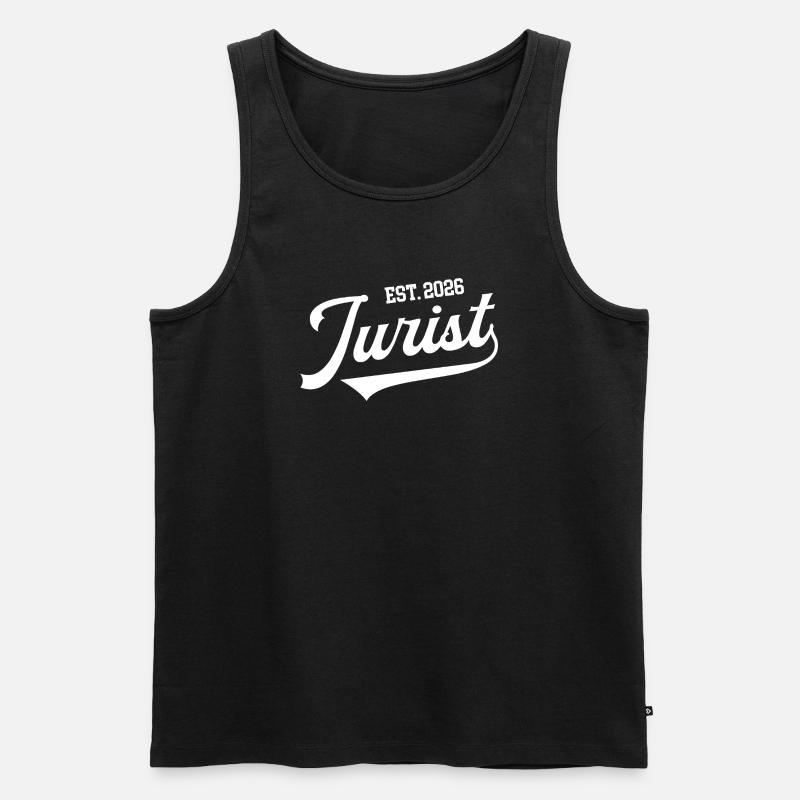 Jurist 2026 Diplomstudier Juridikstudiestudent - Ekologisk premium tanktopp herr - svart