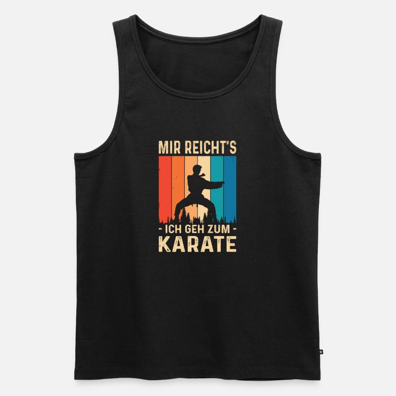 Karate Training Geschenke Karatetraining - Männer Premium Bio Tank Top - Schwarz