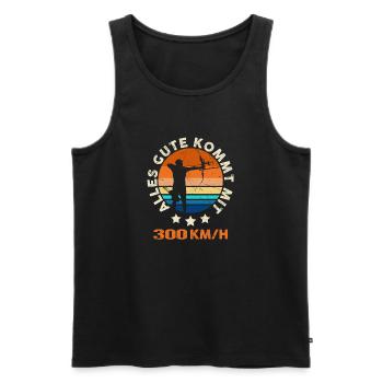 Archery Archery Archery - Men's Premium Organic Tank Top - black - Front - AI Model Male 178 light (178cm)