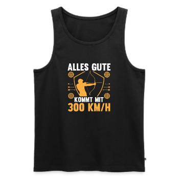 Archery Archery Archery - Men's Premium Organic Tank Top - black - Front - AI Model Male 178 light (178cm)