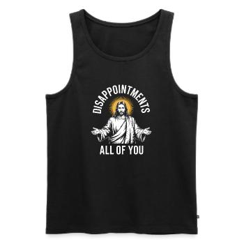Disappointments All of You - Men's Premium Organic Tank Top - black - Front - AI Model Male 178 light (178cm)