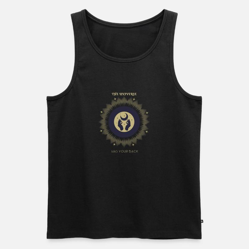 The_Universe_has_yor_back - Männer Premium Bio Tank Top - Schwarz