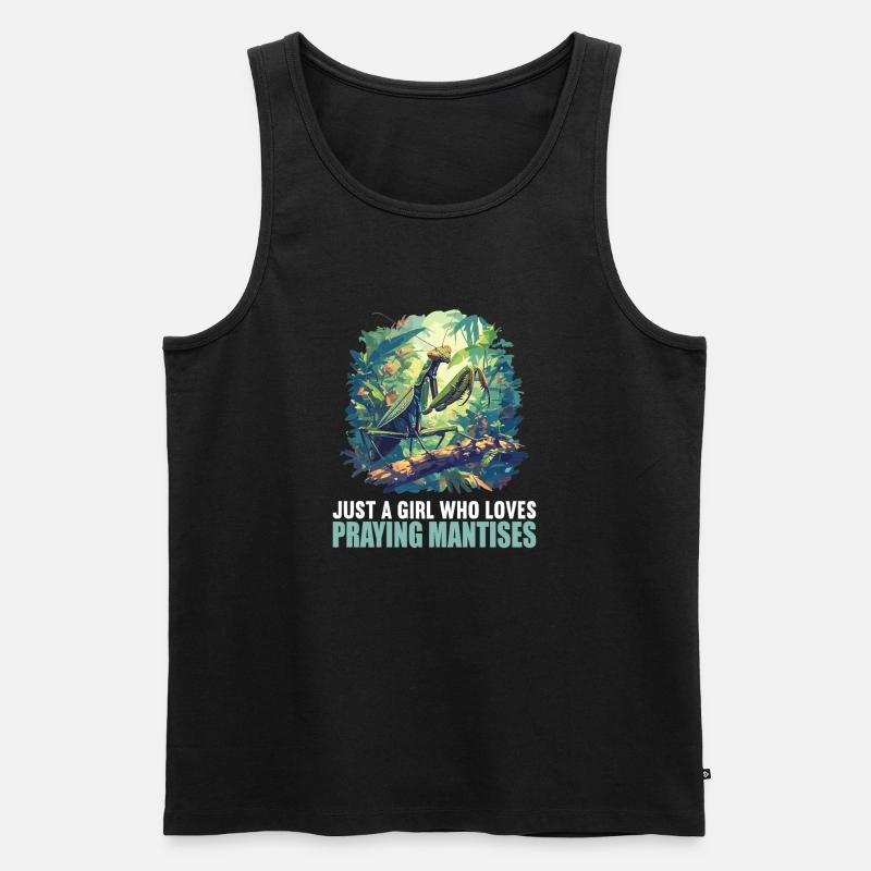 Gottesanbeterinnen Gottesanbeterin - Männer Premium Bio Tank Top - Schwarz