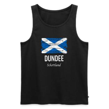 Dundee - Débardeur bio Premium Homme - noir - Devant - Michal (187cm)
