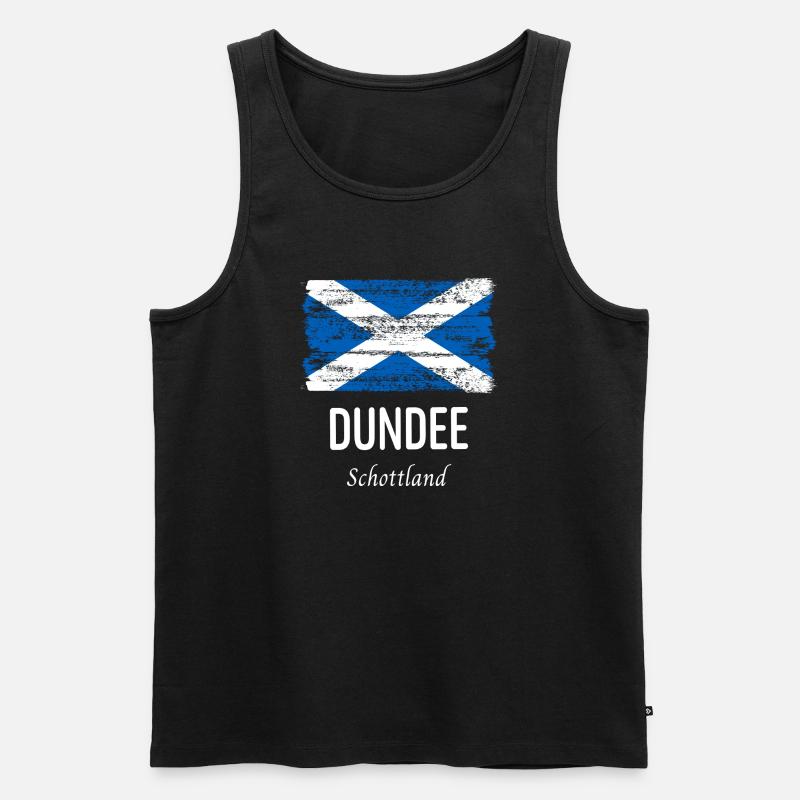Dundee - Männer Premium Bio Tank Top - Schwarz