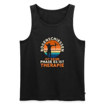 Archery Archery Archery - Men's Premium Organic Tank Top - black - Front - AI Model Male 178 light (178cm)