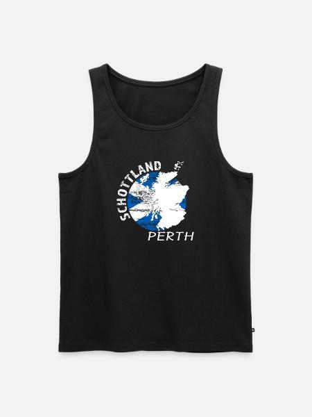 Perth - Men's Premium Organic Tank Top - black