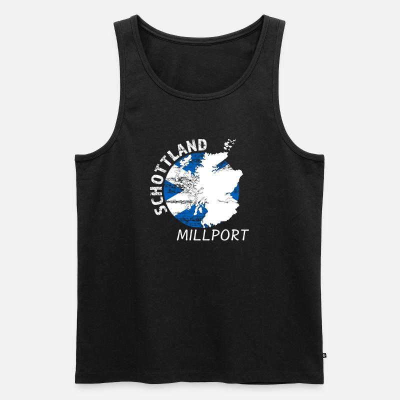 Millport - Männer Premium Bio Tank Top - Schwarz
