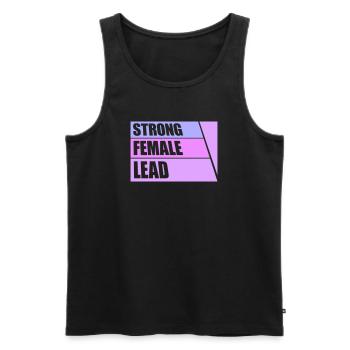 Femmes fortes dirigées par le féminisme Autonomisation des femmes - Débardeur bio Premium Homme - noir - Devant - AI Model Male 178 light (178cm)