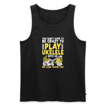 Hawaiian Ukulele Uke You Don't - Men's Premium Organic Tank Top - black - Front - Michal (187cm)