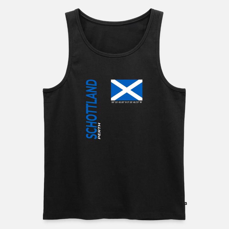 Perth - Männer Premium Bio Tank Top - Schwarz