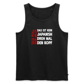Geh Mal Bier Holen Lustiges Bier Trinkfreude - Männer Premium Bio Tank Top - Schwarz - Vorne - AI Model Male 178 light (178cm)