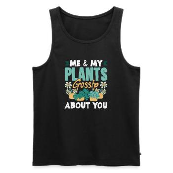 Garden & Plant Lovers Gifts - Men's Premium Organic Tank Top - black - Front - Michal (187cm)