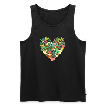 Garden & Plant Lovers Gifts - Men's Premium Organic Tank Top - black - Front - Michal (187cm)