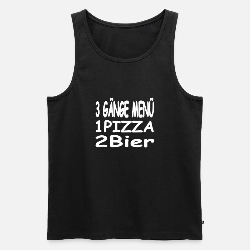 Bier - Männer Premium Bio Tank Top - Schwarz