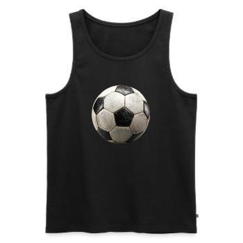 Football rétro vintage :) - Débardeur bio Premium Homme - noir - Devant - AI Model Male 178 light (178cm)