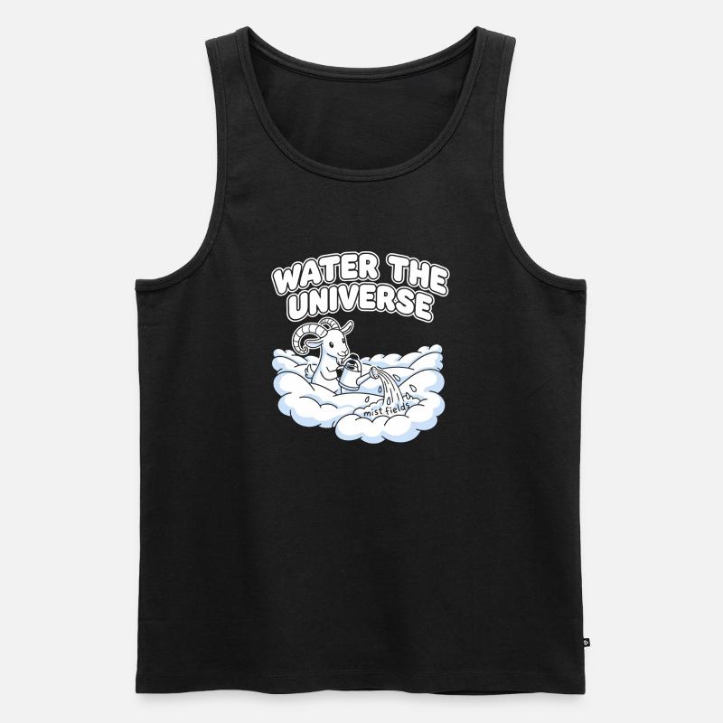 Wasser das Universum - Männer Premium Bio Tank Top - Schwarz