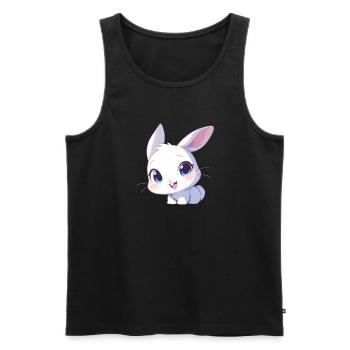 Lapin Lapin - Débardeur bio Premium Homme - noir - Devant - Michal (187cm)