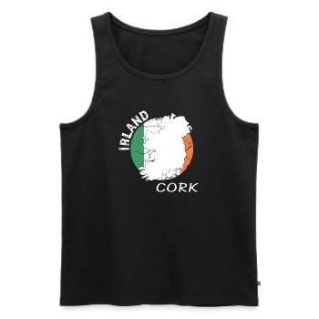 Cork - Männer Premium Bio Tank Top - Schwarz - Vorne - Michal (187cm)