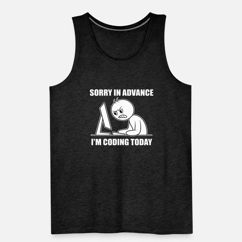 Proud software developer for programming students Men's Premium Organic Tank Top