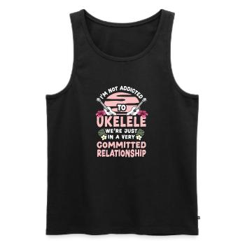 Hawaiian Ukulele Uke I'm Not - Männer Premium Bio Tank Top - Schwarz - Vorne - AI Model Male 178 light (178cm)