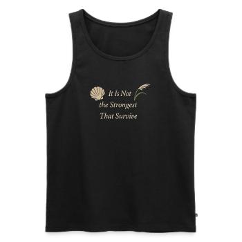 Charles Darwin Geschenk Natürliche - Männer Premium Bio Tank Top - Schwarz - Vorne - AI Model Male 178 light (178cm)