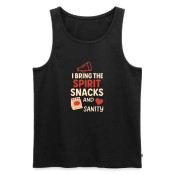 Cheer Mom Club Geschenk - Männer Premium Bio Tank Top - Schwarz - Vorne - Michal (187cm)