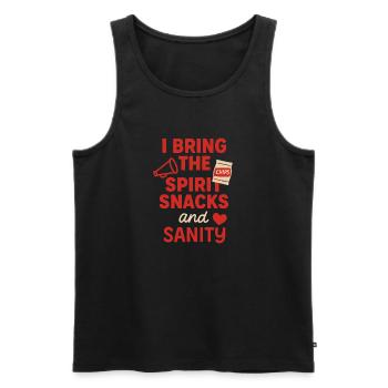 Cheer Mom Club Geschenk - Männer Premium Bio Tank Top - Schwarz - Vorne - Michal (187cm)