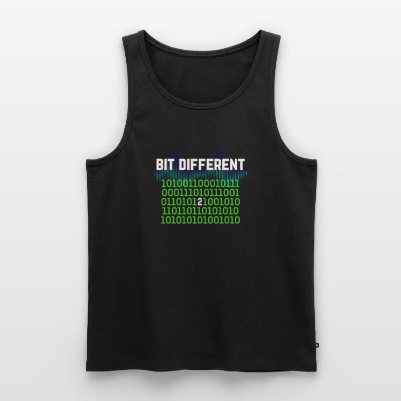 Etwas Anders – Nerdy Binary Error Design Männer Premium Bio Tank Top