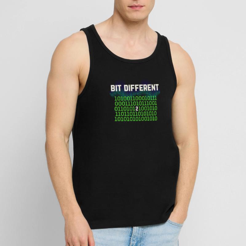 Etwas Anders – Nerdy Binary Error Design Männer Premium Bio Tank Top