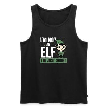  Ich Bin Kein Elf, Ich Bin Nur Klein. Lustige - Männer Premium Bio Tank Top - Schwarz - Vorne - Michal (187cm)