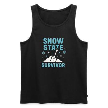 Kaltes Staatsleben Geschenk Eiskalte - Männer Premium Bio Tank Top - Schwarz - Vorne - AI Model Male 178 light (178cm)