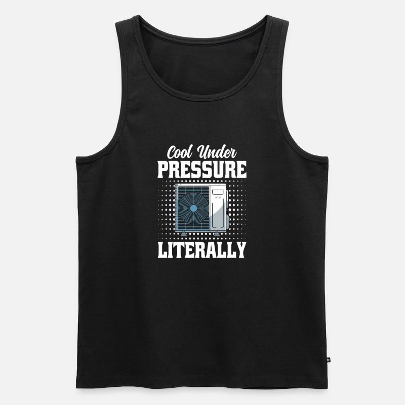 HVAC Techniker Spruch - Lüftung Profis Männer - Männer Premium Bio Tank Top - Schwarz