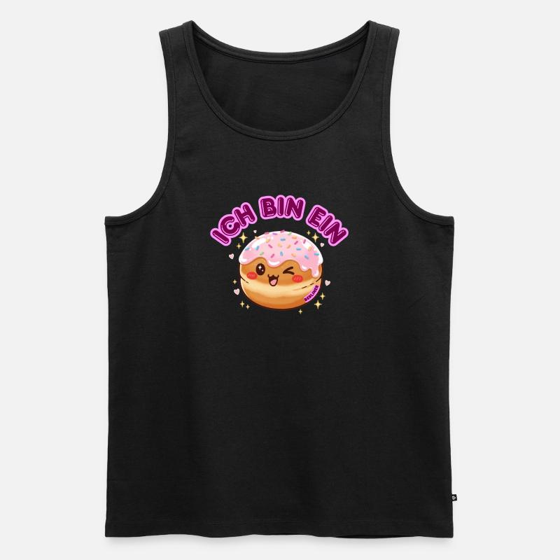 Ich bin ein Berliner - Männer Premium Bio Tank Top - Schwarz
