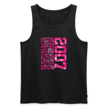 LIMITED EDITION 2007 19 JAHRE PINK 19. GEBURTSTAG - Männer Premium Bio Tank Top - Schwarz - Vorne - Michal (187cm)