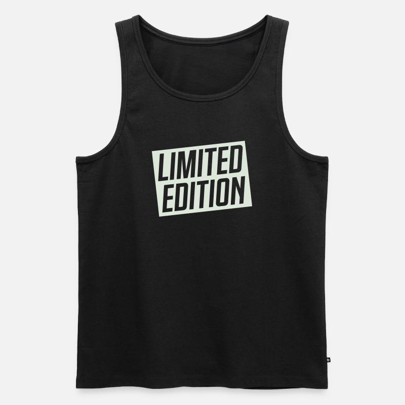 Limitierte Auflage Stempeldesign - Männer Premium Bio Tank Top - Schwarz