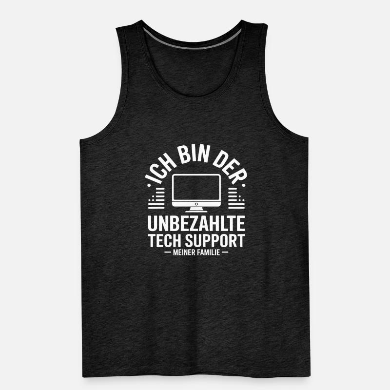 Unpaid Tech Support Men's Premium Organic Tank Top