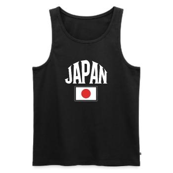 Japan - Männer Premium Bio Tank Top - Schwarz - Vorne - Michal (187cm)