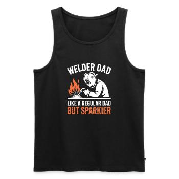 Schweißer Spruch Beruf Lustiges Schweißer Geschenk - Männer Premium Bio Tank Top - Schwarz - Vorne - Michal (187cm)