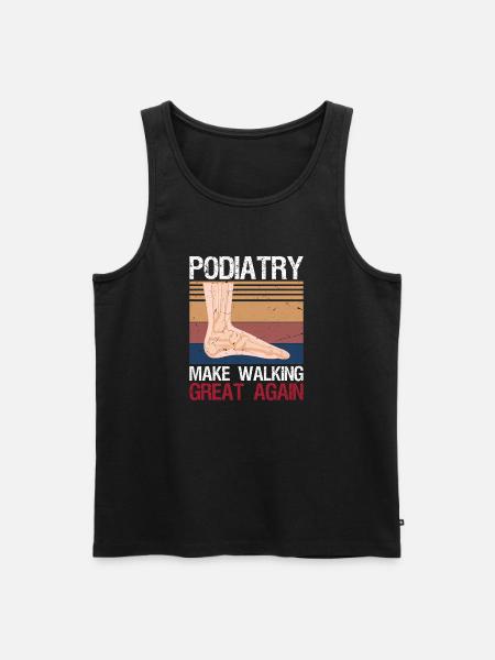 Funny Podiatrist Gift Cool Podiatry - Men's Premium Organic Tank Top - black