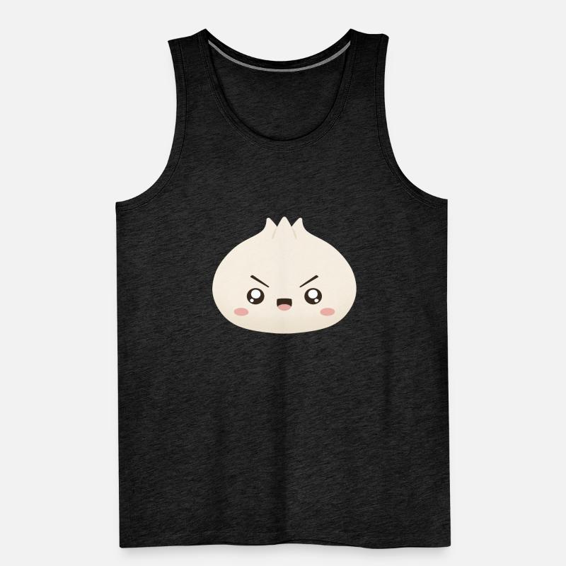 Grumpy Dumpling – süßes Maskottchen Männer Premium Bio Tank Top
