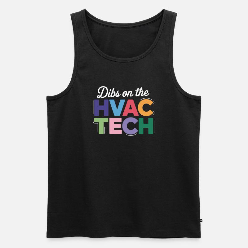 Lustiger HVAC Techniker Spruch Reparatur Experte - Männer Premium Bio Tank Top - Schwarz