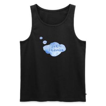 gueti Gedanke - Männer Premium Bio Tank Top - Schwarz - Vorne - AI Model Male 178 light (178cm)